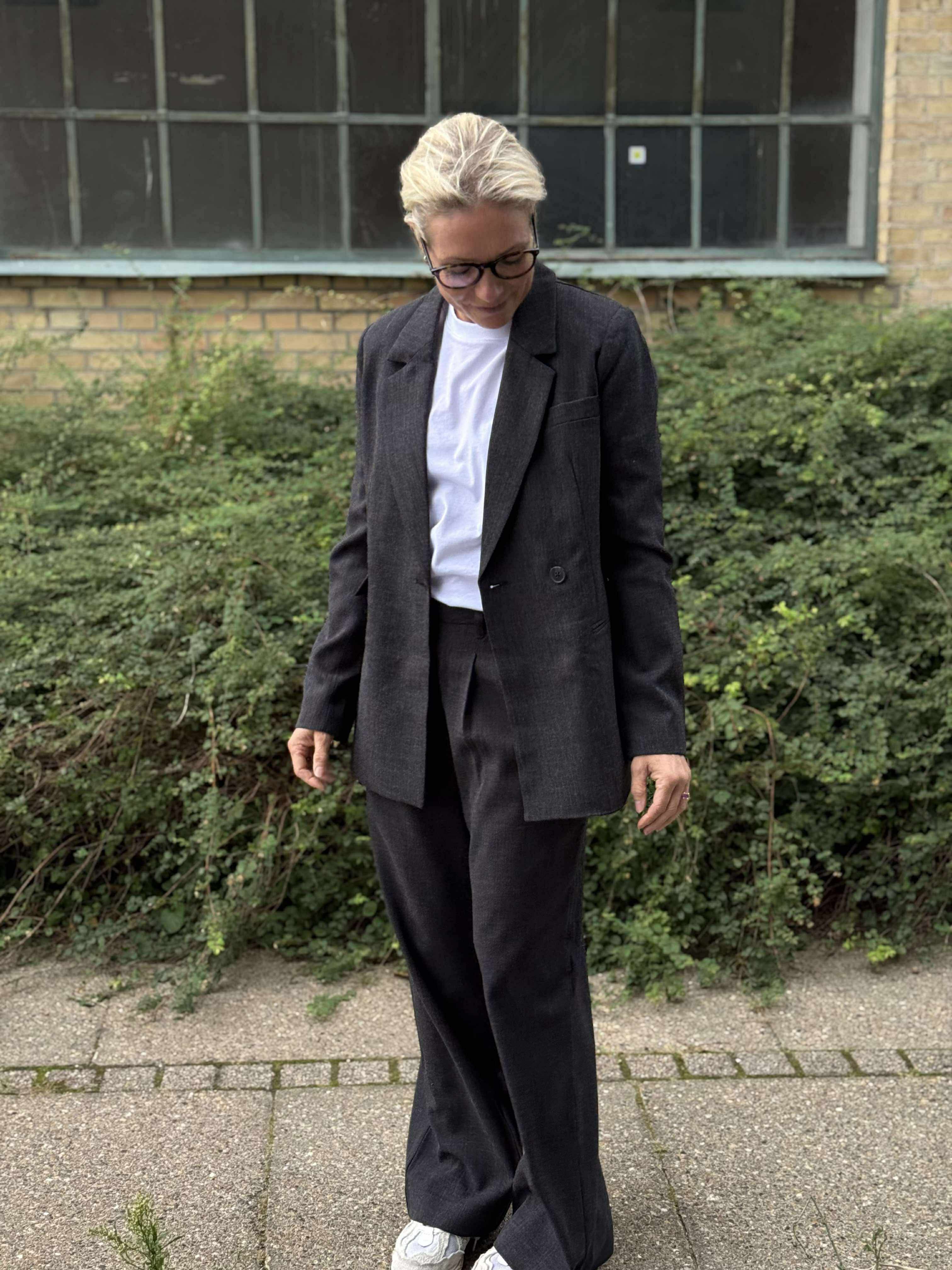 VMBESTIE Blazer - Dark Grey Melange